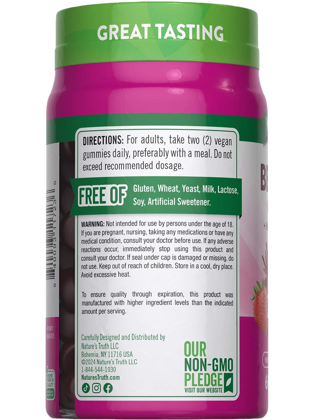 Beet Root Gummies | 60 Count | Super Food | with Black Pepper | Strawberry Fl…