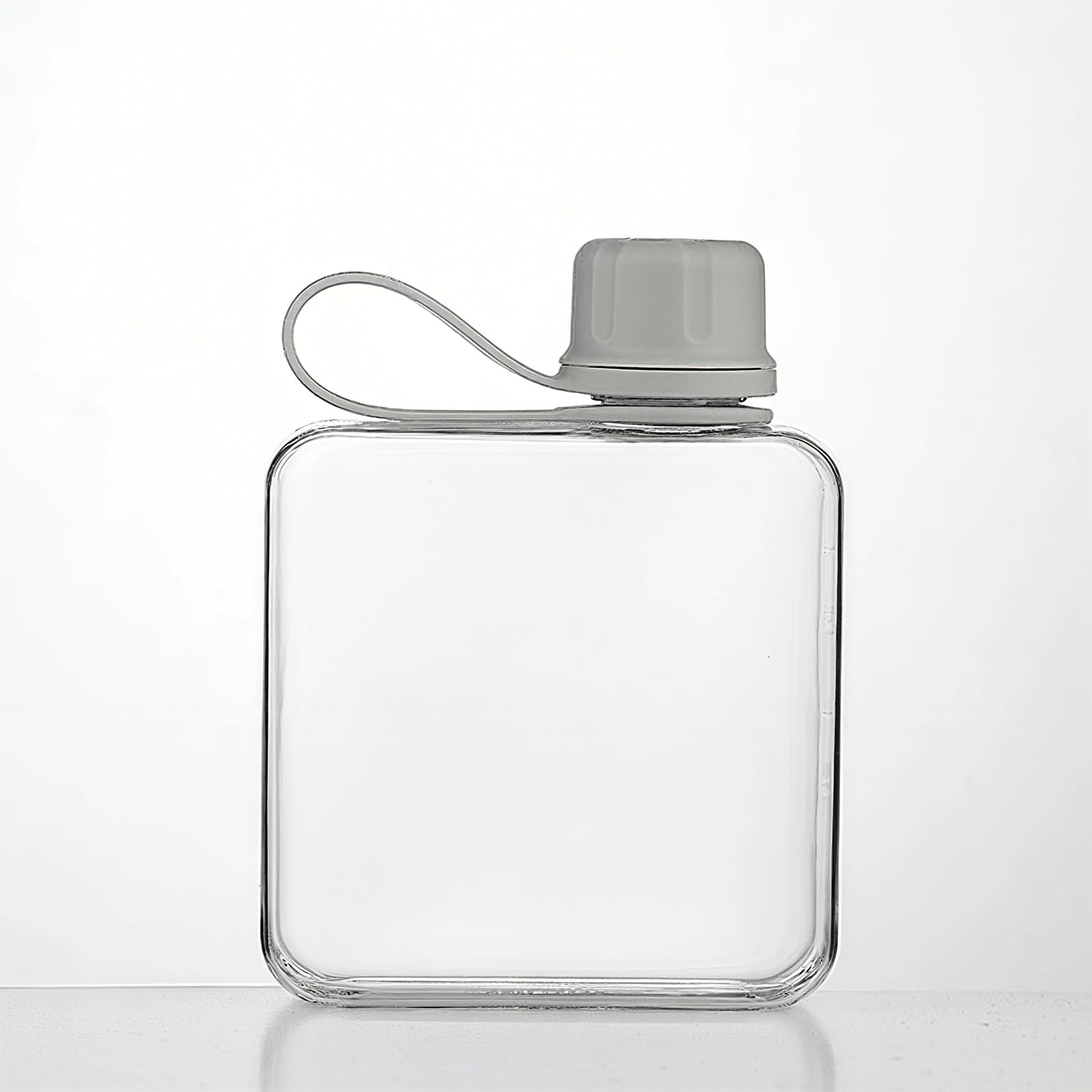 Qusmeiyici 10.8 oz/320 ml Flat Travel Water Bottle, BPA Free Ounces