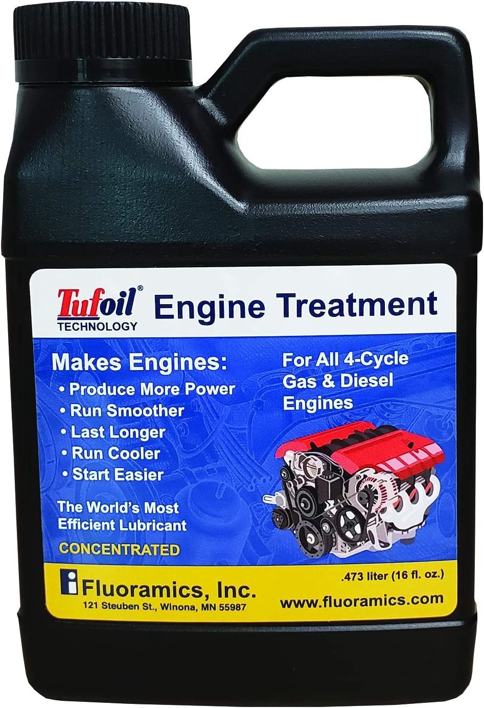 Fluoramics 8442860 Tufoil Engine Treatment 16 oz.