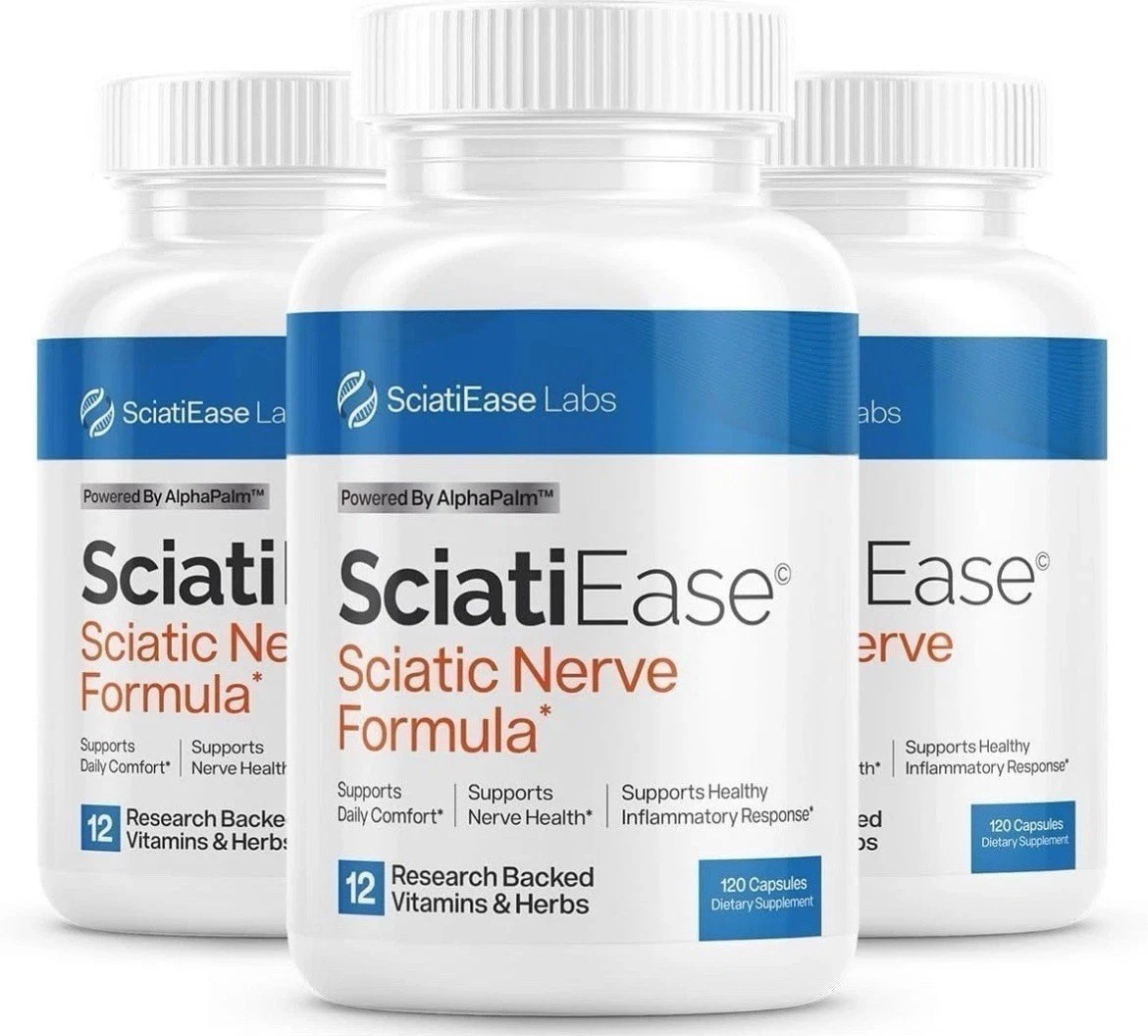 HOT 3 Pack SciatiEase Labs Sciati Ease Sciatic Nerve Formula 120 Cap NEW