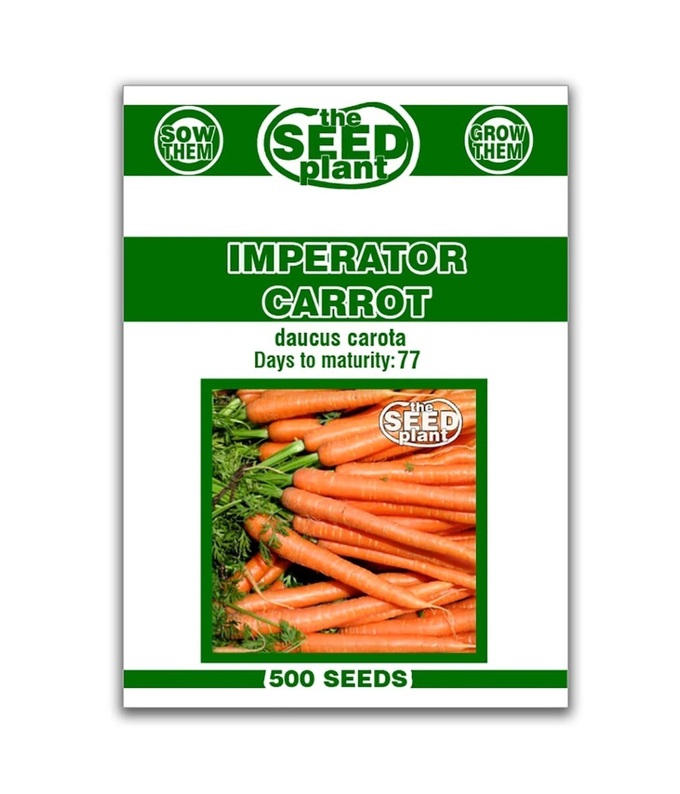 Imperator Carrot Seeds – 500 Seeds Non-GMO