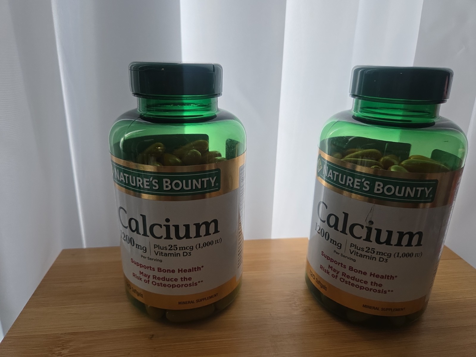 Nature’s Bounty Calcium 1200 mg + Vitamin D3 – Bone Health 2 Bottles Exp06/28