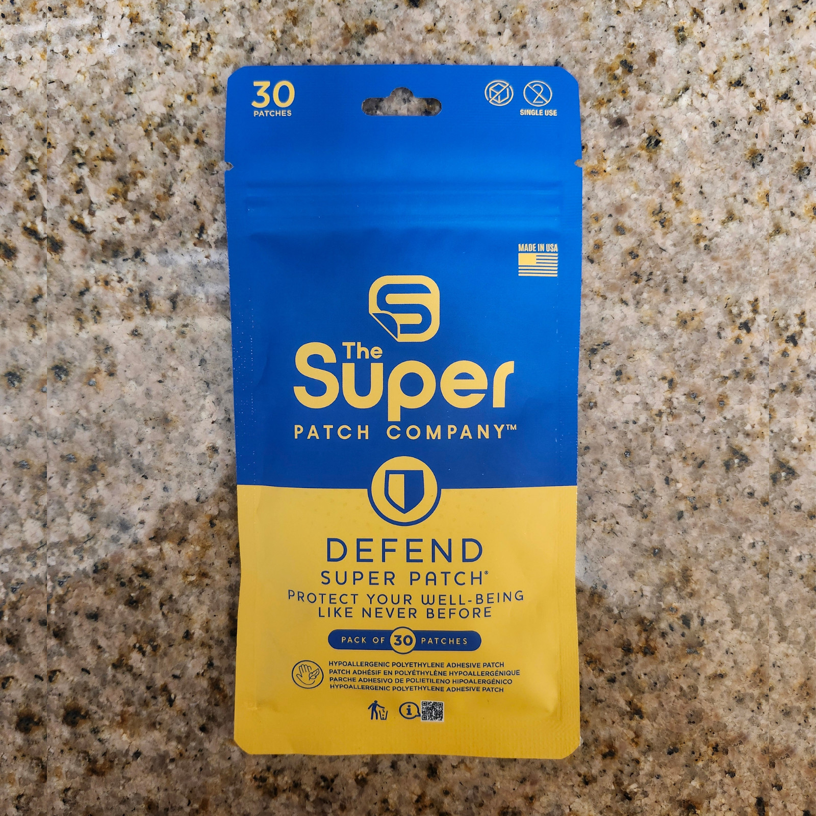 Super Patch DEFEND Immune Support Patch Drug-Free Daily Wellness 30 Patches