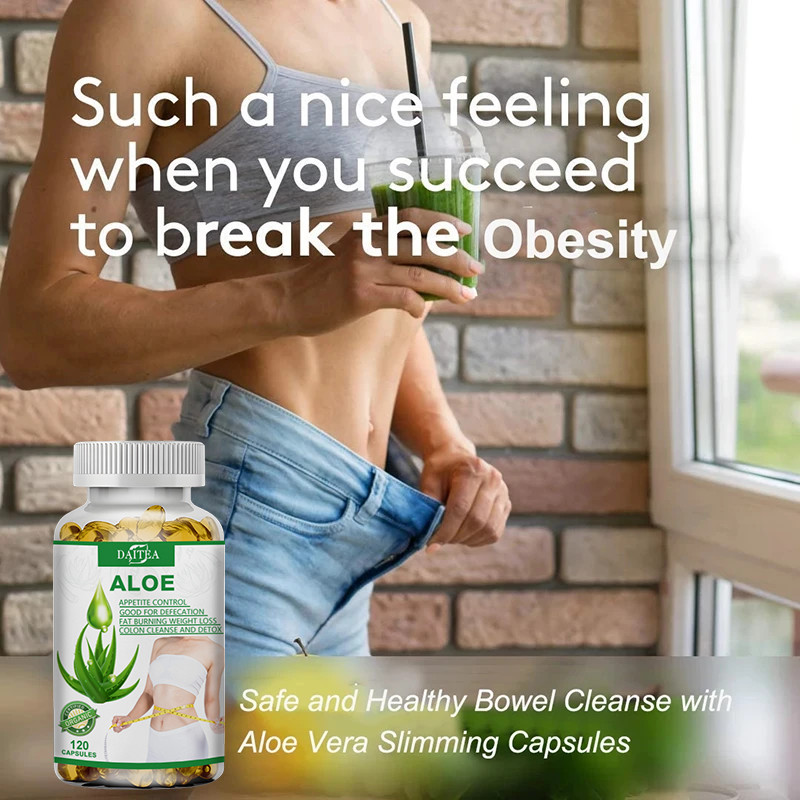 Aloe Vera Extract 5000mg 120 Capsules,Boost Metabolism Supplement