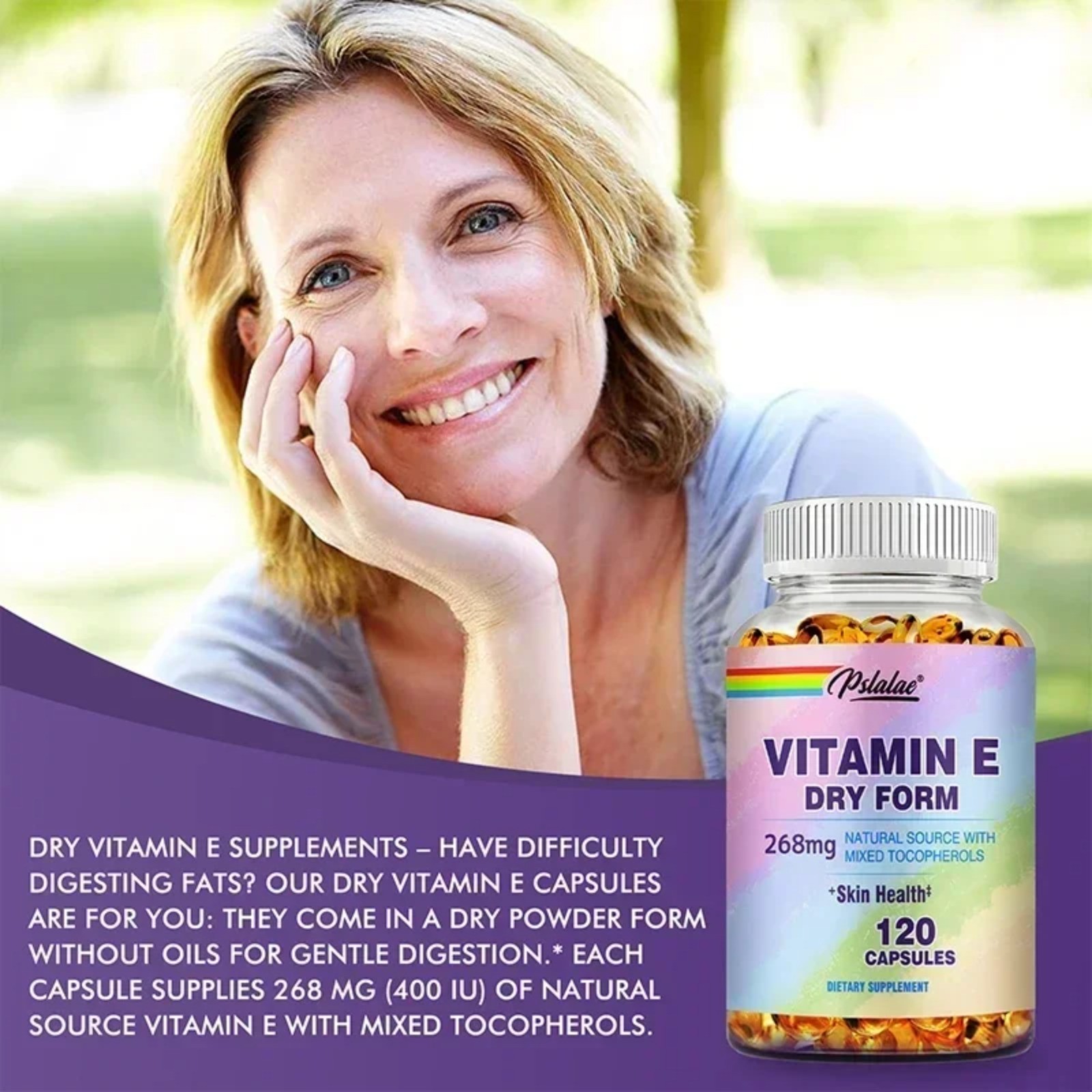 Vitamin E 240pcs – Brightens Skin, Promote Intestinal Flora Digestion, Immunity