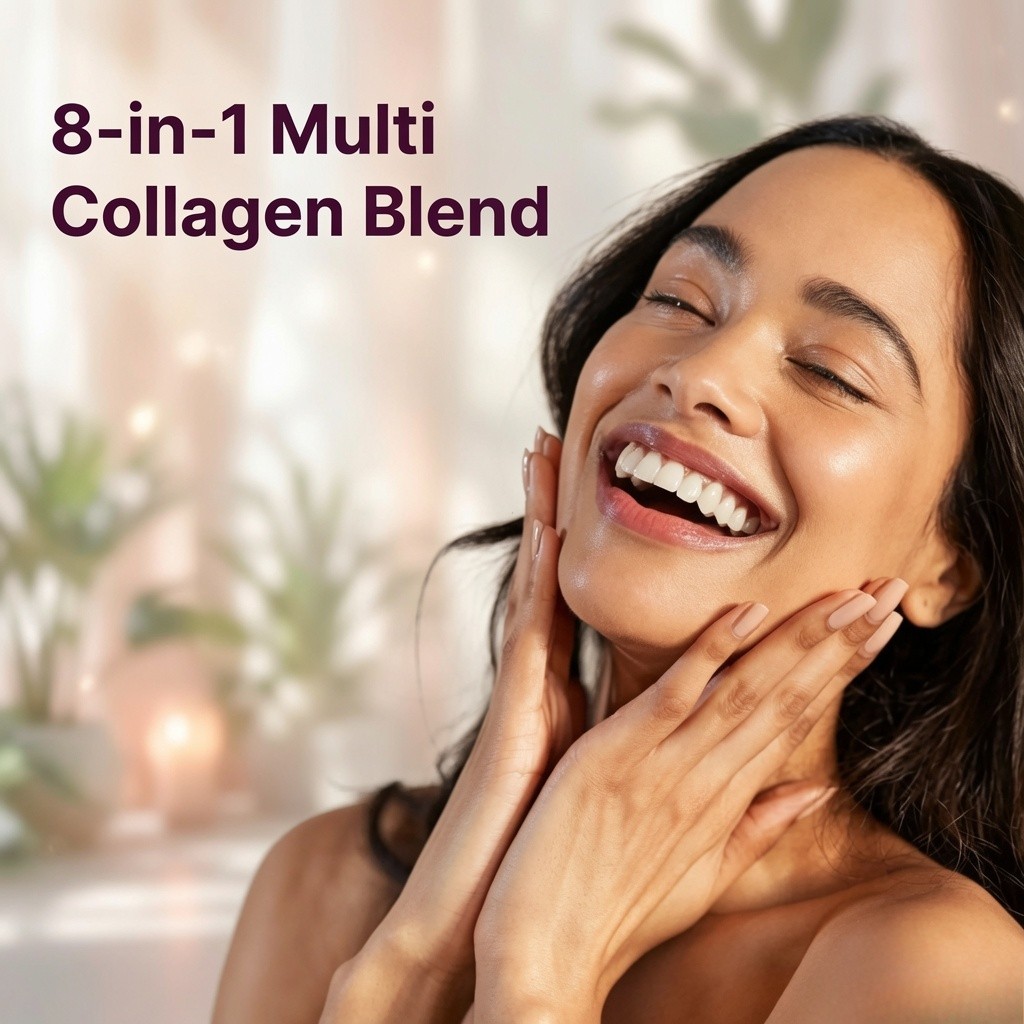 Micro Ingredients Multi Collagen Complex 5 Types Biotin Vitamin C 240 Caps