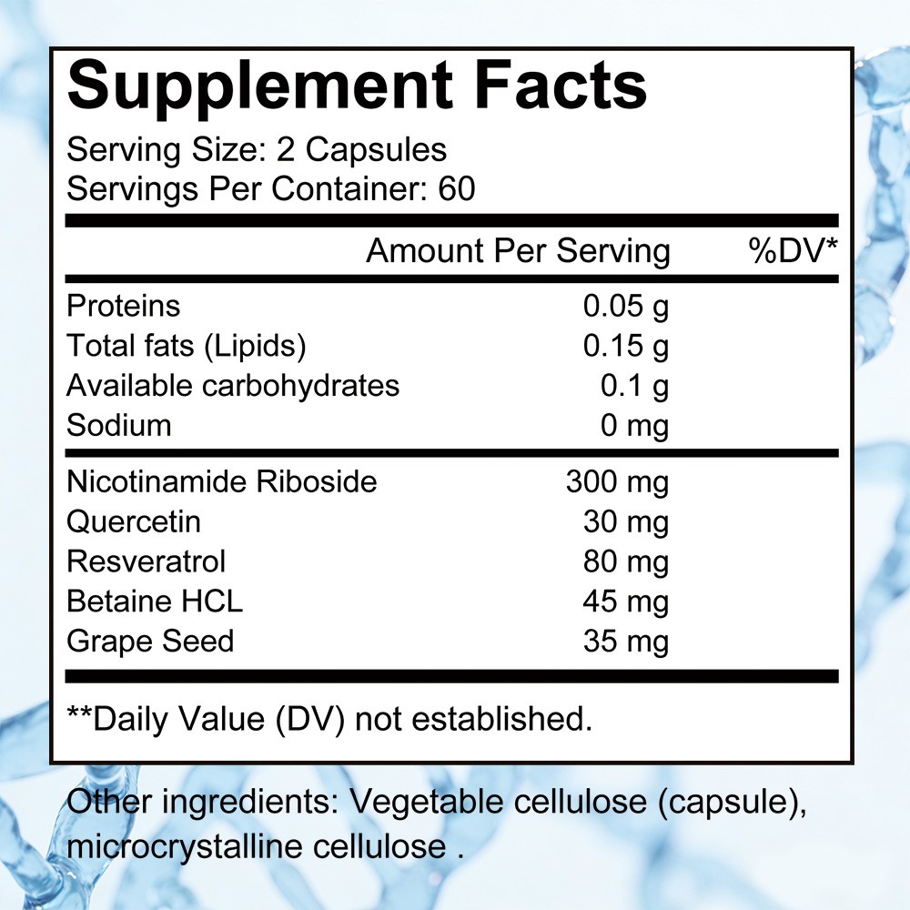 Active Antioxidant Complex With Resveratrol Metabolic Health 30/60/120 Capsules