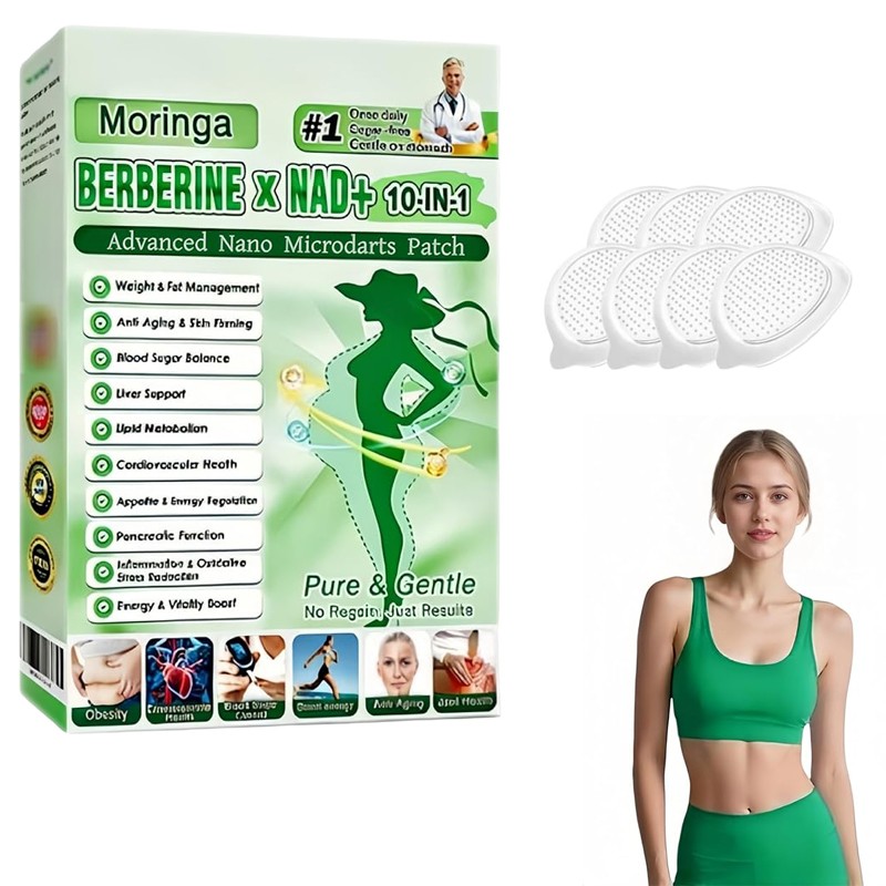 3 BOX Advanced Nano Microneedle Patch Moringa Berberine x NAD+10-in-1