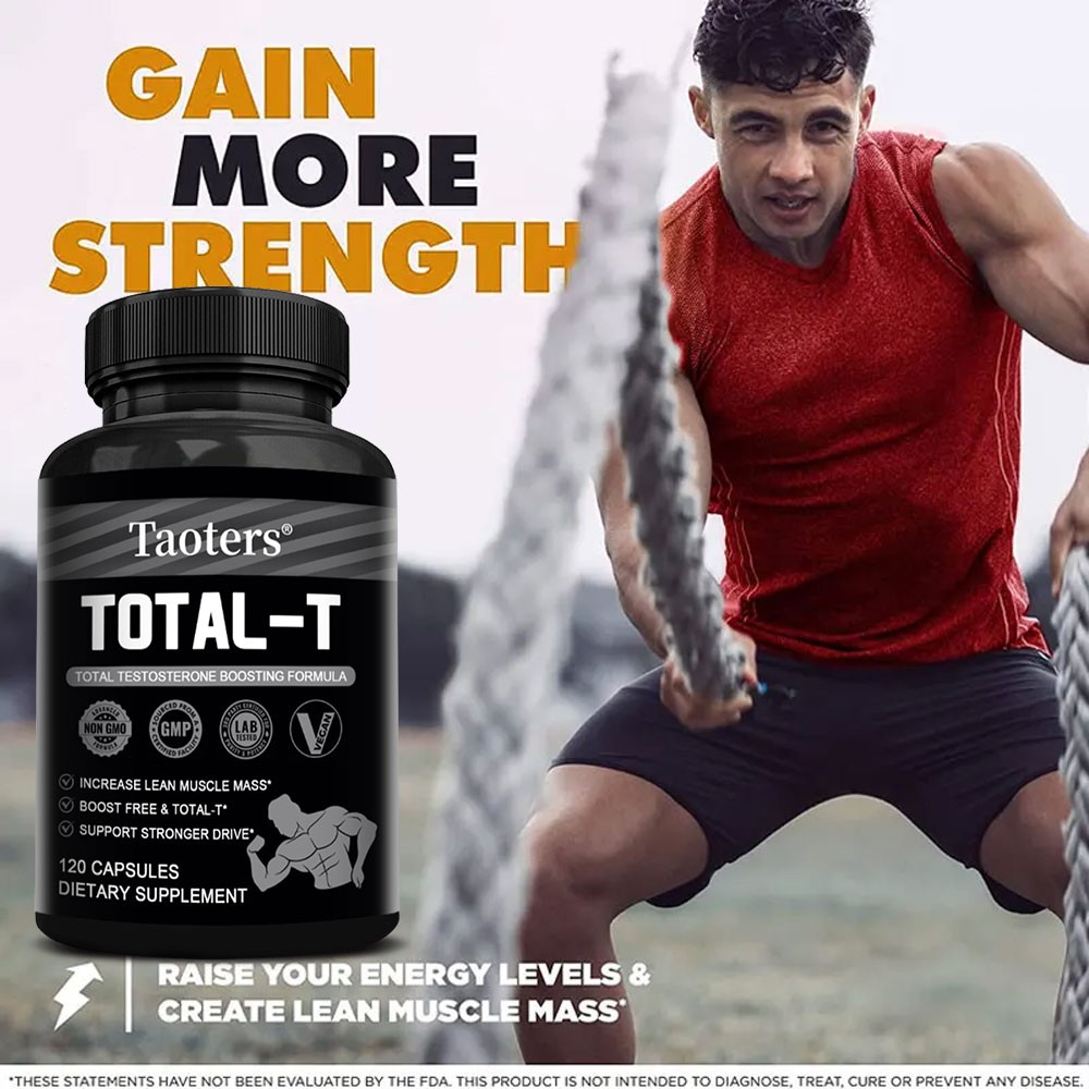 Total-T – Testosteron Booster, Muscle, Stamina, Performance-120 capsules