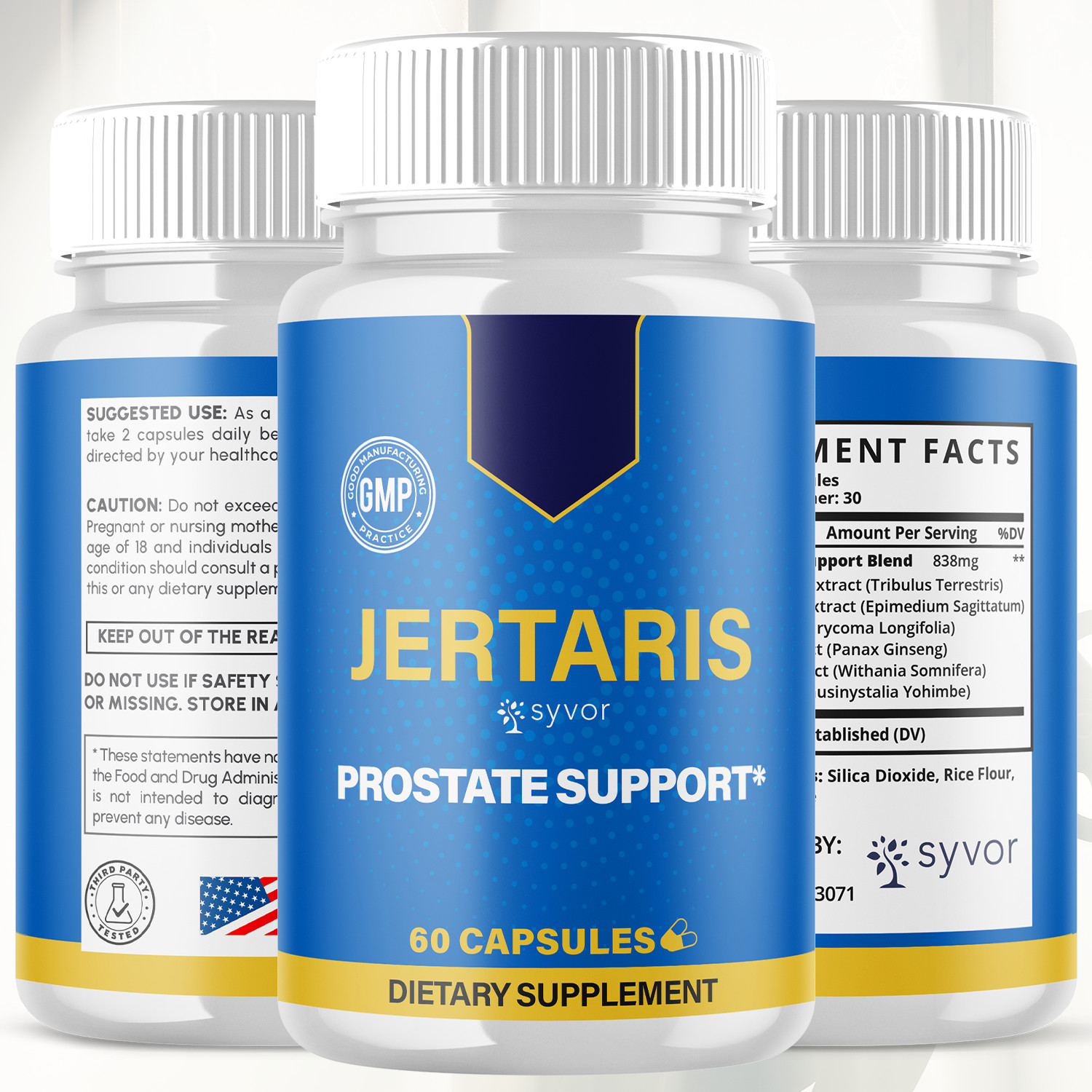 (5 Pack) Jertaris Pills Advanced Prostate & Bladder Support Formula 300 Capsules