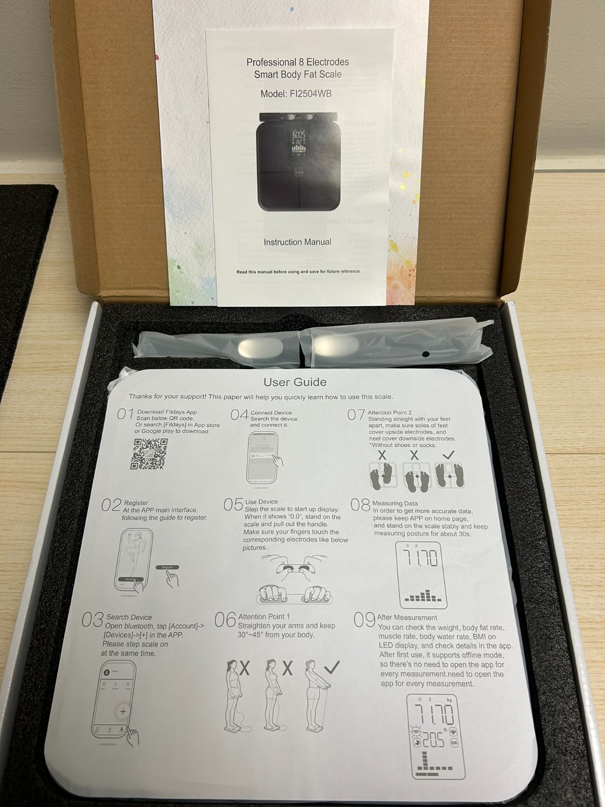 Tychesy Body Health Pod Scale, 8-Electrode Smart Scale