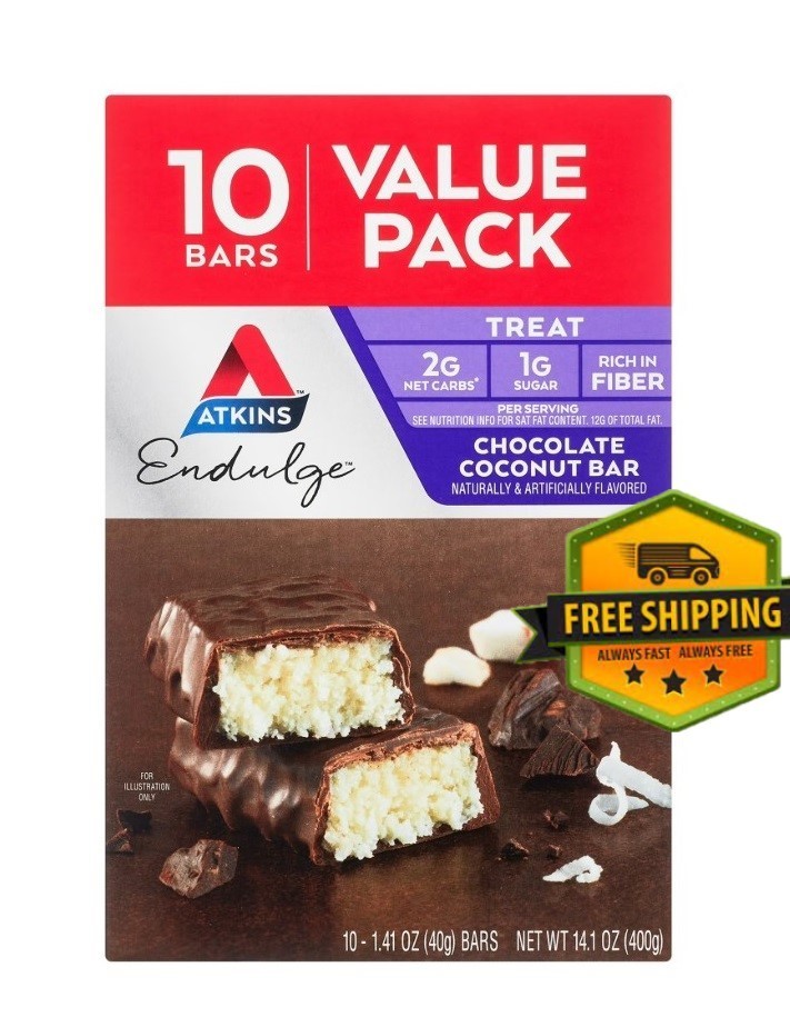 Atkins Indulgent Treat Crunchalicious Bar – Keto-Friendly, Pack of 5