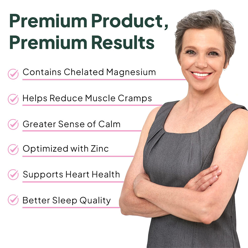 Organics Ocean Pure Glycinate Magnesium Zinc Sleep Aid Capsules – 120 capsules