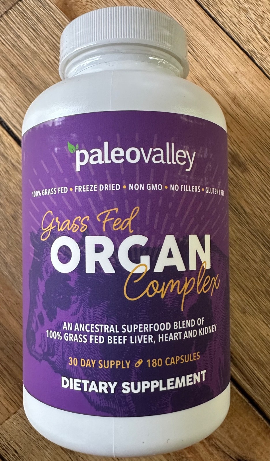 Paleo Valley Grass Fed Organ Complex – 180 caps – Exp 1/28 -New! (3 available)