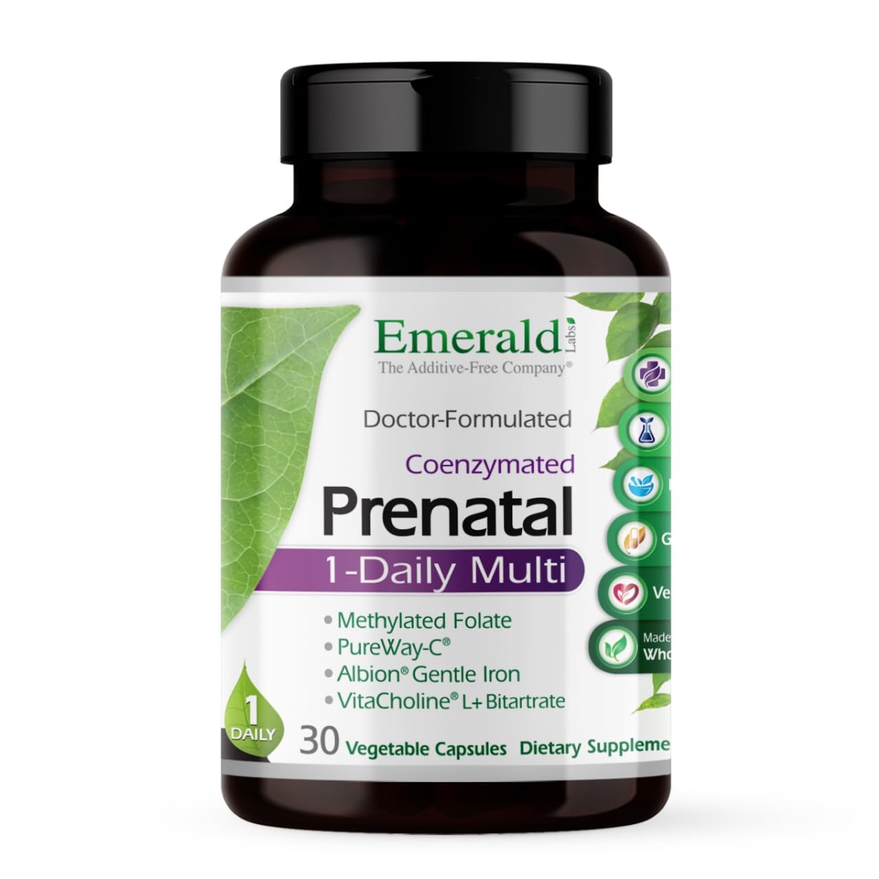 Emerald Labs Prenatal 1-Daily Multi – 30 Count (Pack of 1)