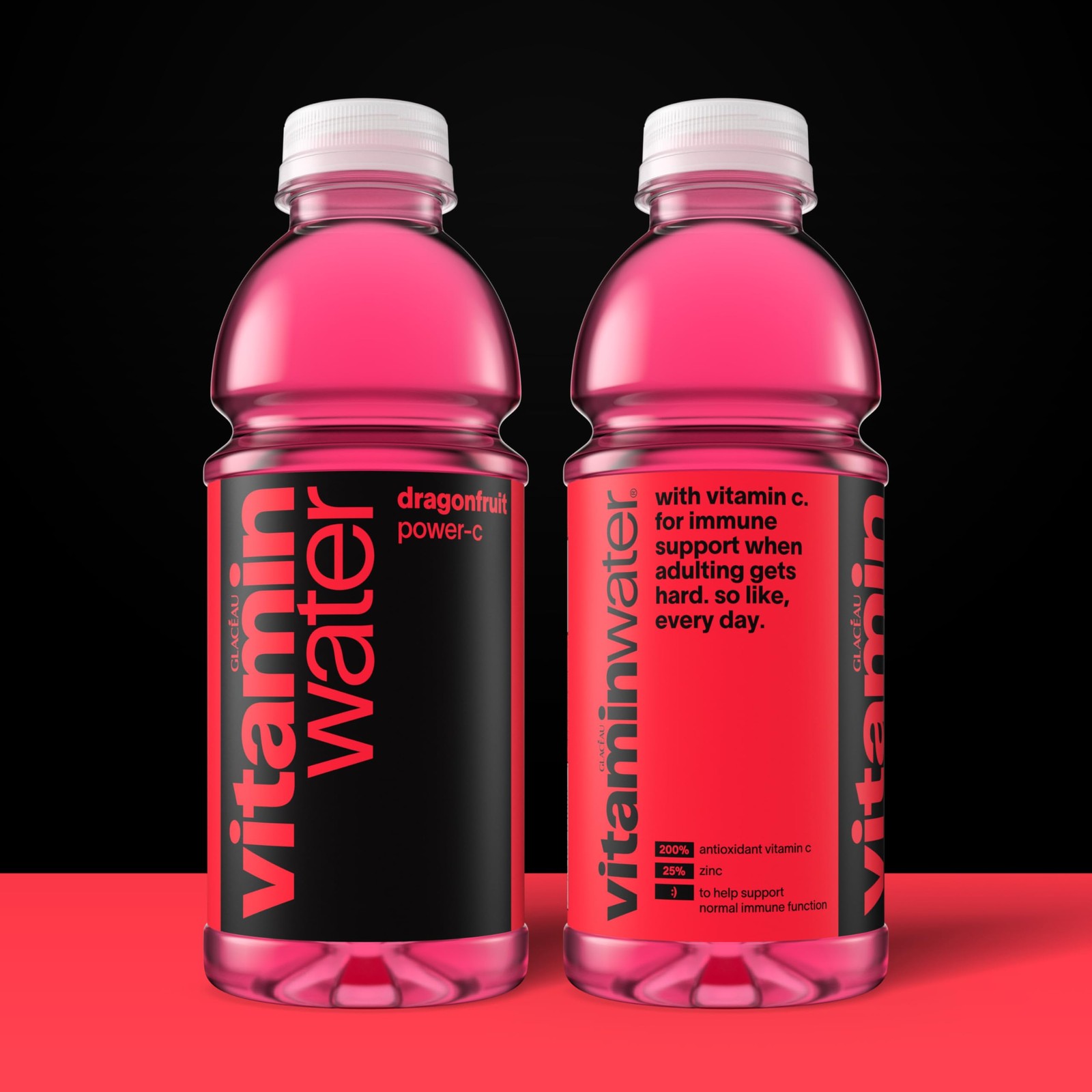 vitaminwater Power-C Dragonfruit Nutrient Enhanced 20 fl oz (Pack of 12)