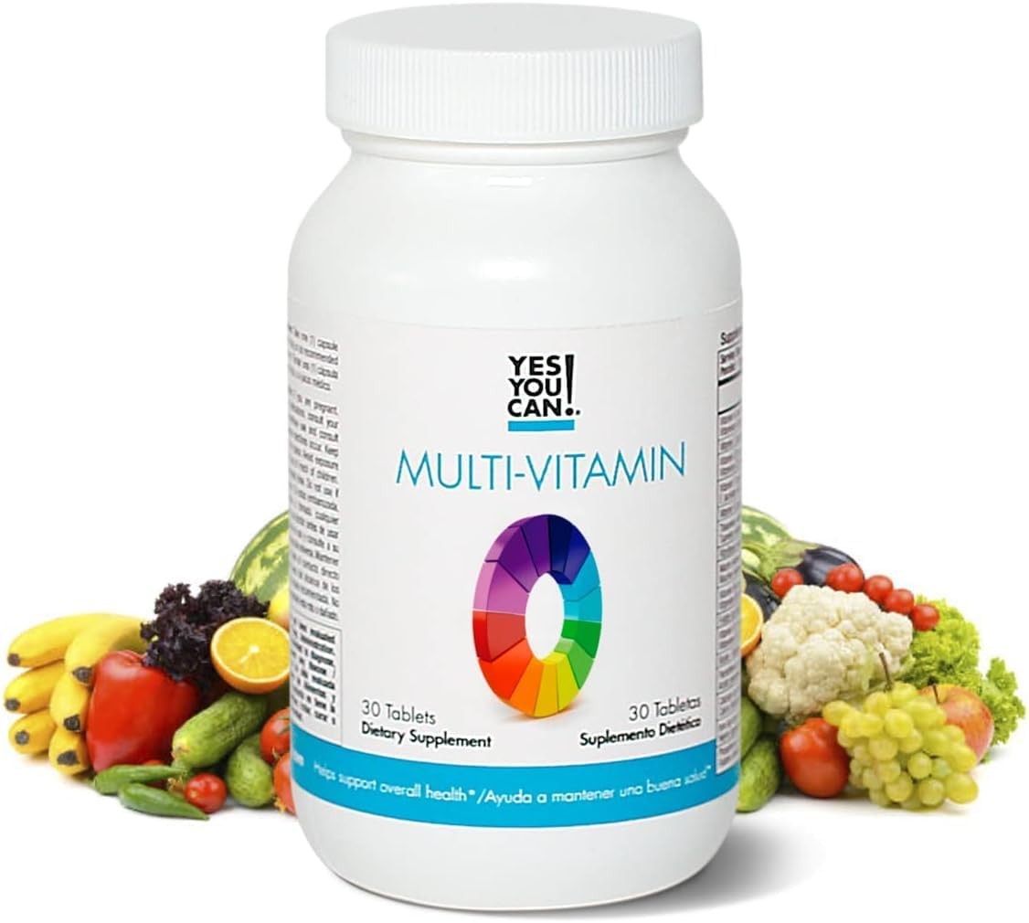 Yes You Can! Daily Multivitamins for Men and Women-Helps Assist Overall Health&W