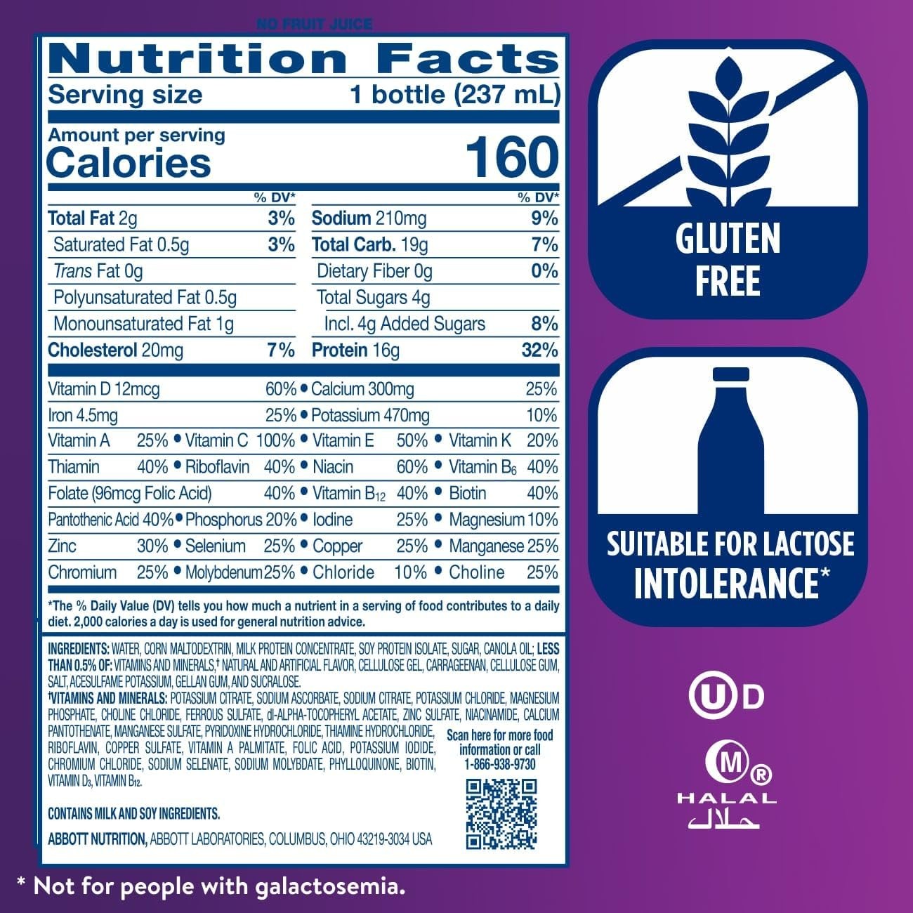 Ensure High Protein Strawberry Nutrition Shake, 16g Protein, 8 fl oz, 24 Pack