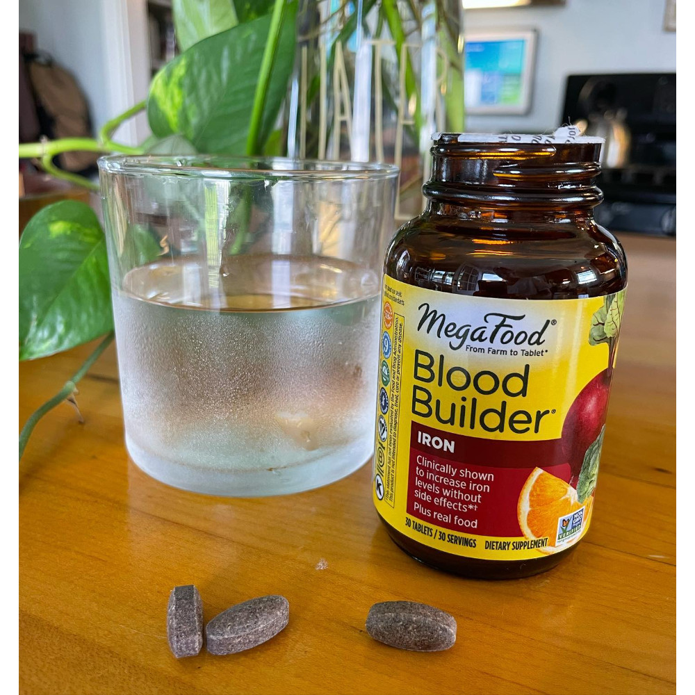 MegaFood Blood Builder Vegan Iron Supplement Tablet