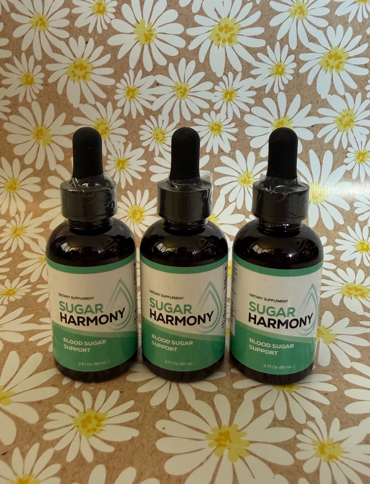 (3 Pack) Sugar Harmony Blood Support Drops Advanced Vitamin Formula 90 Servings
