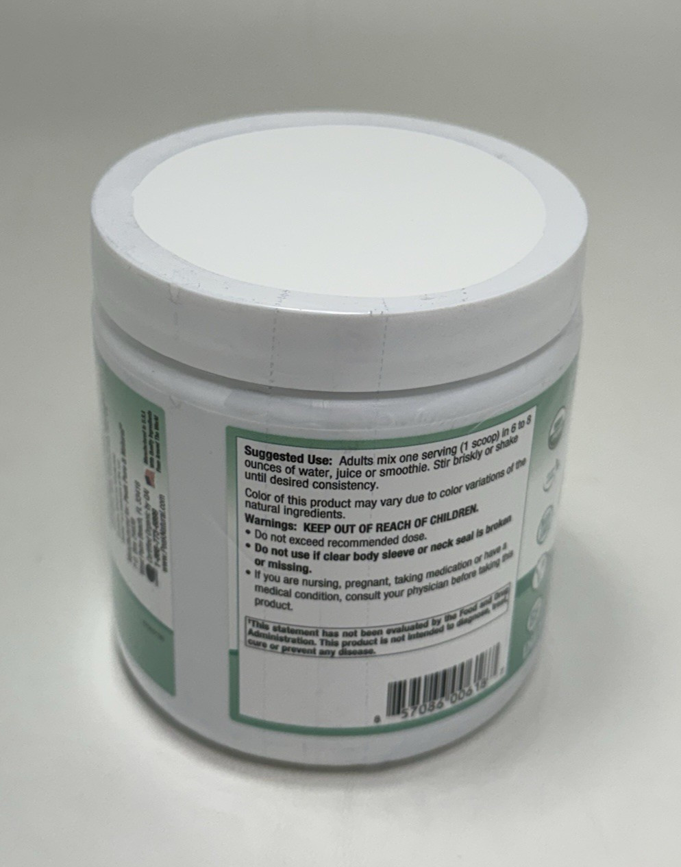 Peak Pure & Natural Organic Alkalizing Greens Diet Suppliment 7.4oz 05/26 Mult