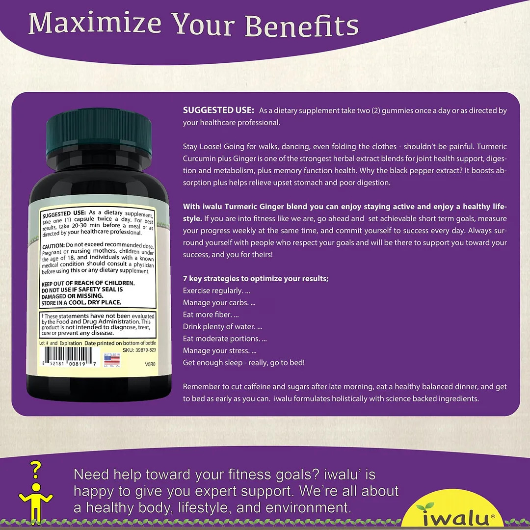 Curcumin As A Supplement | Best Supplement Capsule Pill Men Women FREE SHIP