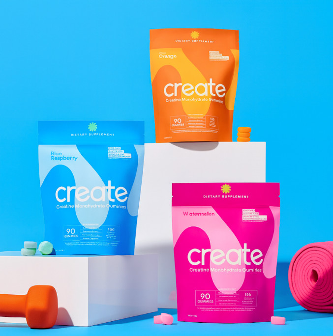 Create Creatine Monohydrate Gummies – Choose Flavor – Free Shipping