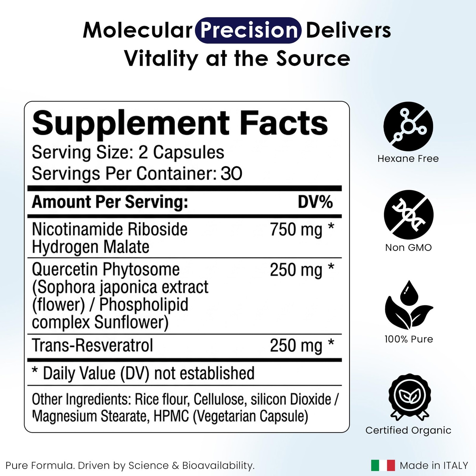 Liposomal NAD+ Supplement with Resveratrol Nicotinamide Riboside 1000 Mg NA…
