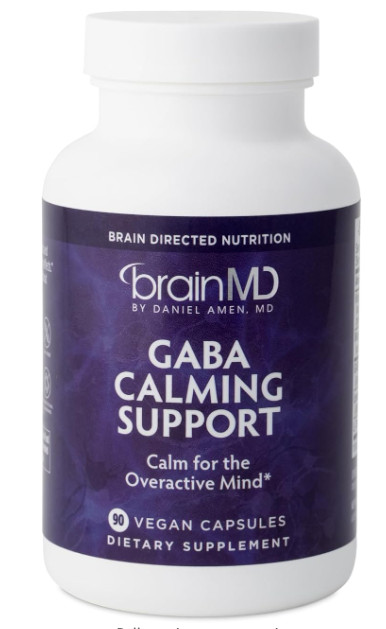 Brain MD GABA Calming Support 90 Vegan Capsules Best By 05/2027