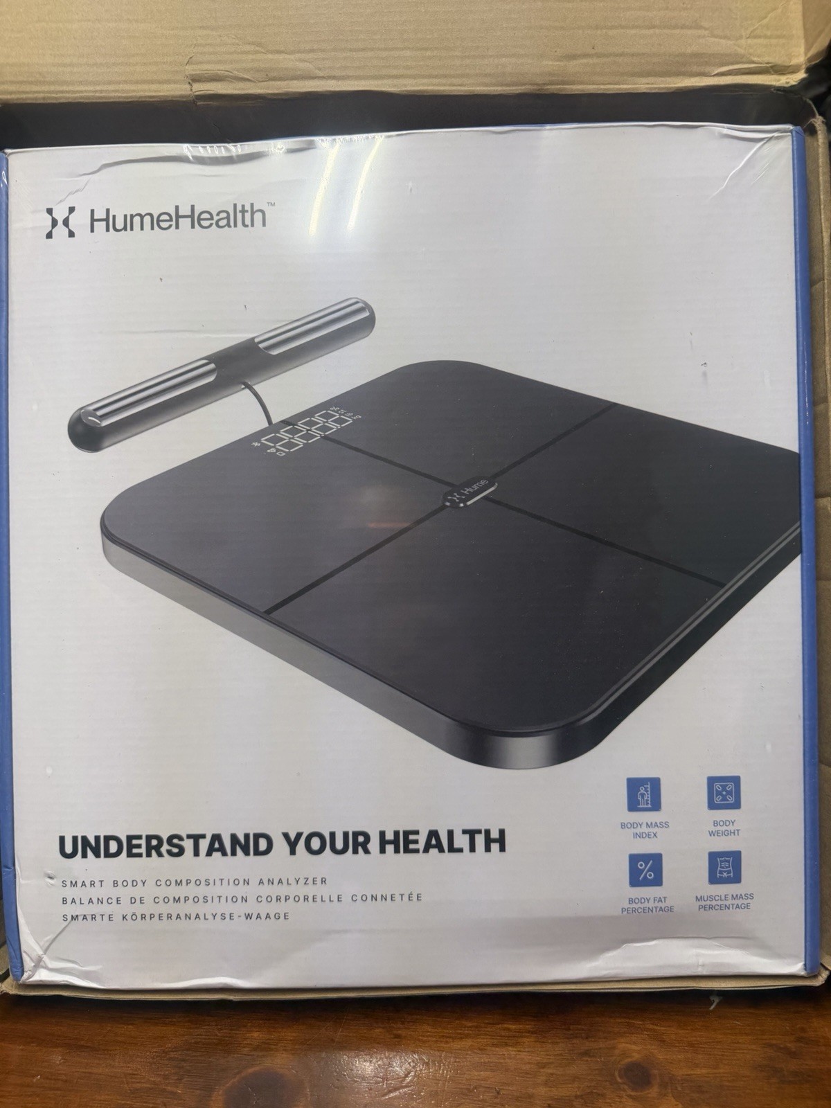 HumeHealth Hume Pod Bioelectric Analyzer Scale Black Bluetooth Bone Mass Heart …