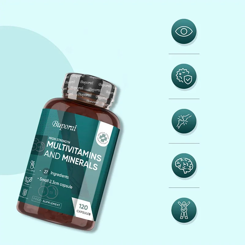 Multivitamins and Minerals 120pcs, Bone Health,Promote Red Blood Cell Production