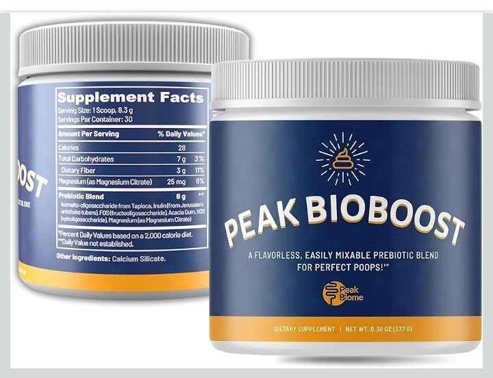 Peak BioBoost Prebiotic Fiber Supplement Flavorless NEW 8.75oz 10/2026