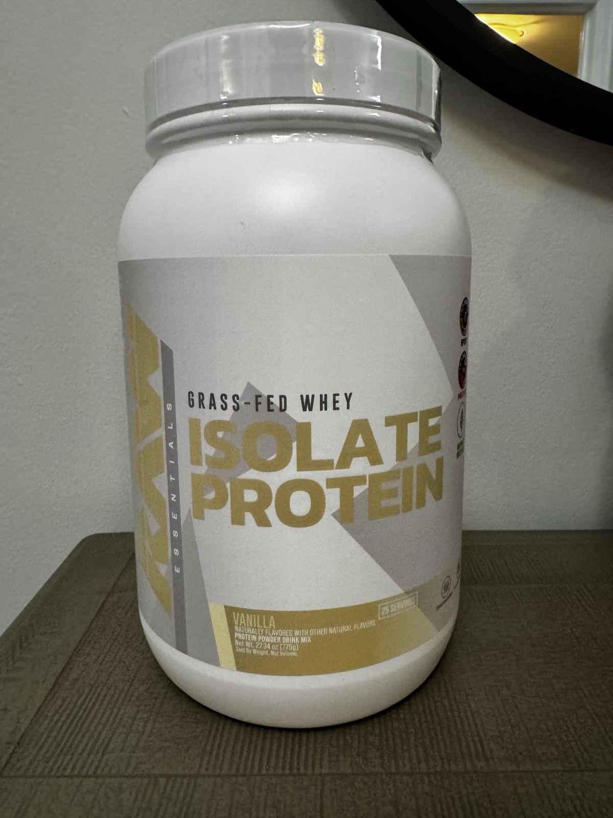 4 RAW Nutrition Grass Fed Whey Isolate Protein 2 Vanilla 2 Peanut Butter SEALED