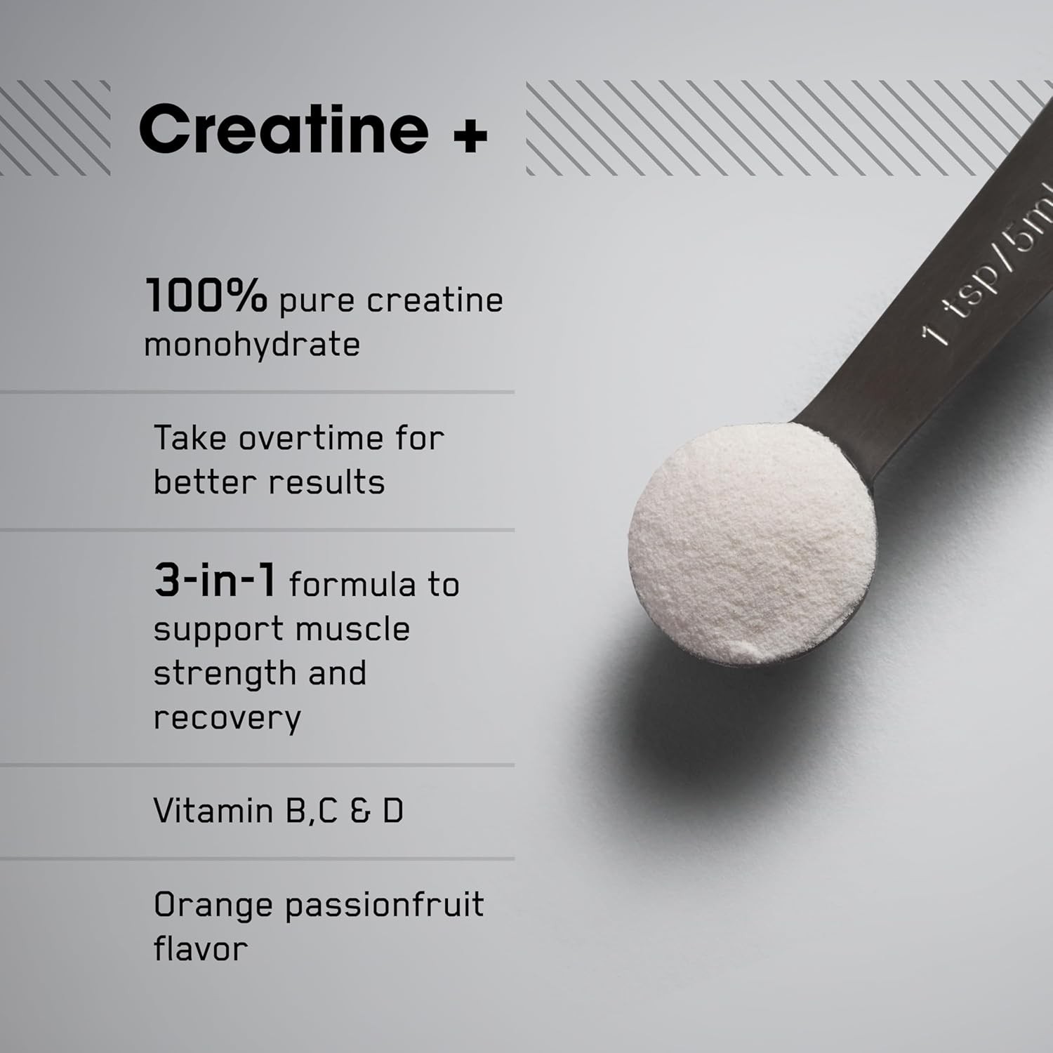 Optimum Nutrition Creatine [+] Powder | 5g Creatine, Electrolytes & Vitamins B,C