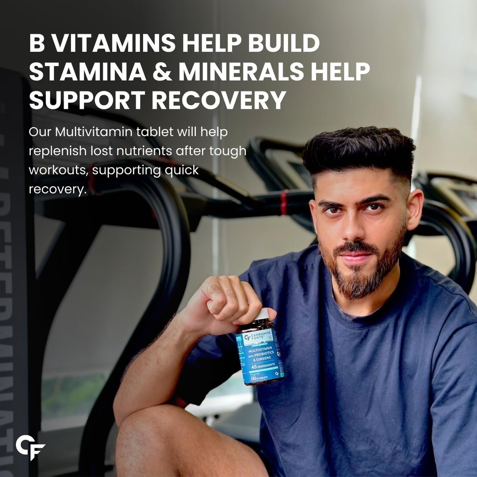Carbamide Forte Multivitamin Tab with Probiotics Supplement – 180 tabs ( Veg )
