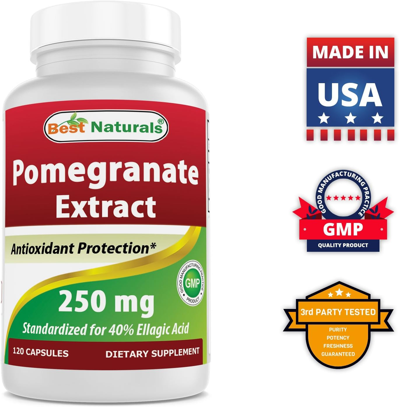 Pomegranate Extract 250 Mg 120 Capsules