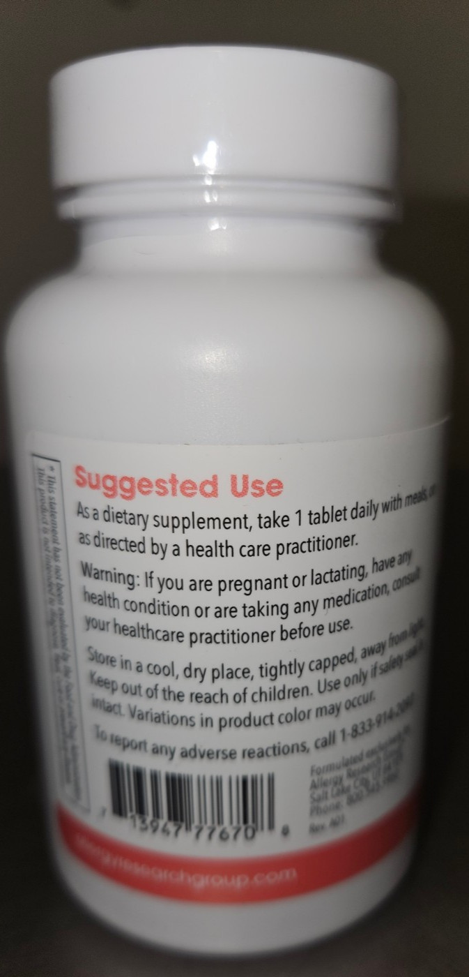 ARG Thyroid Nutrition With Lodoral Hypoallergenic 60 Vegetarian Tablets 06/2027