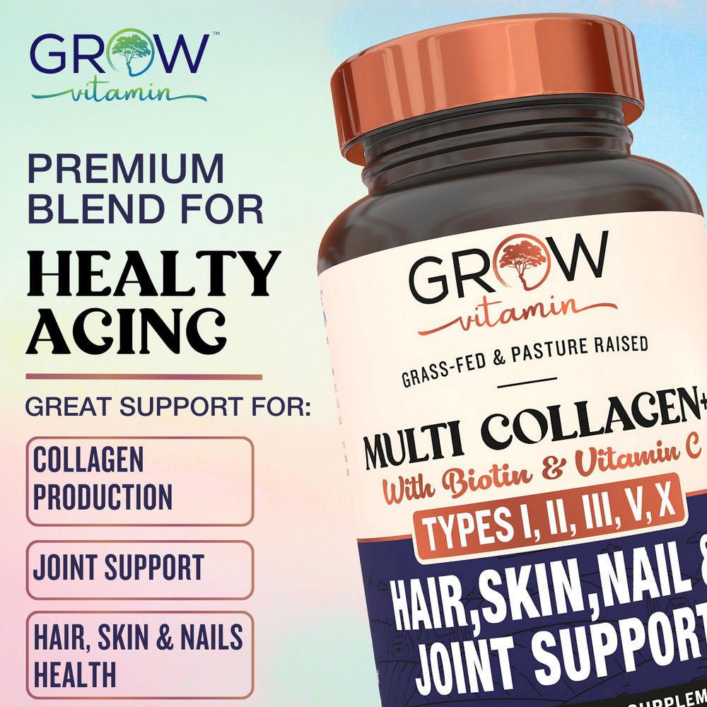 Grow Vitamin Multi Collagen Capsules