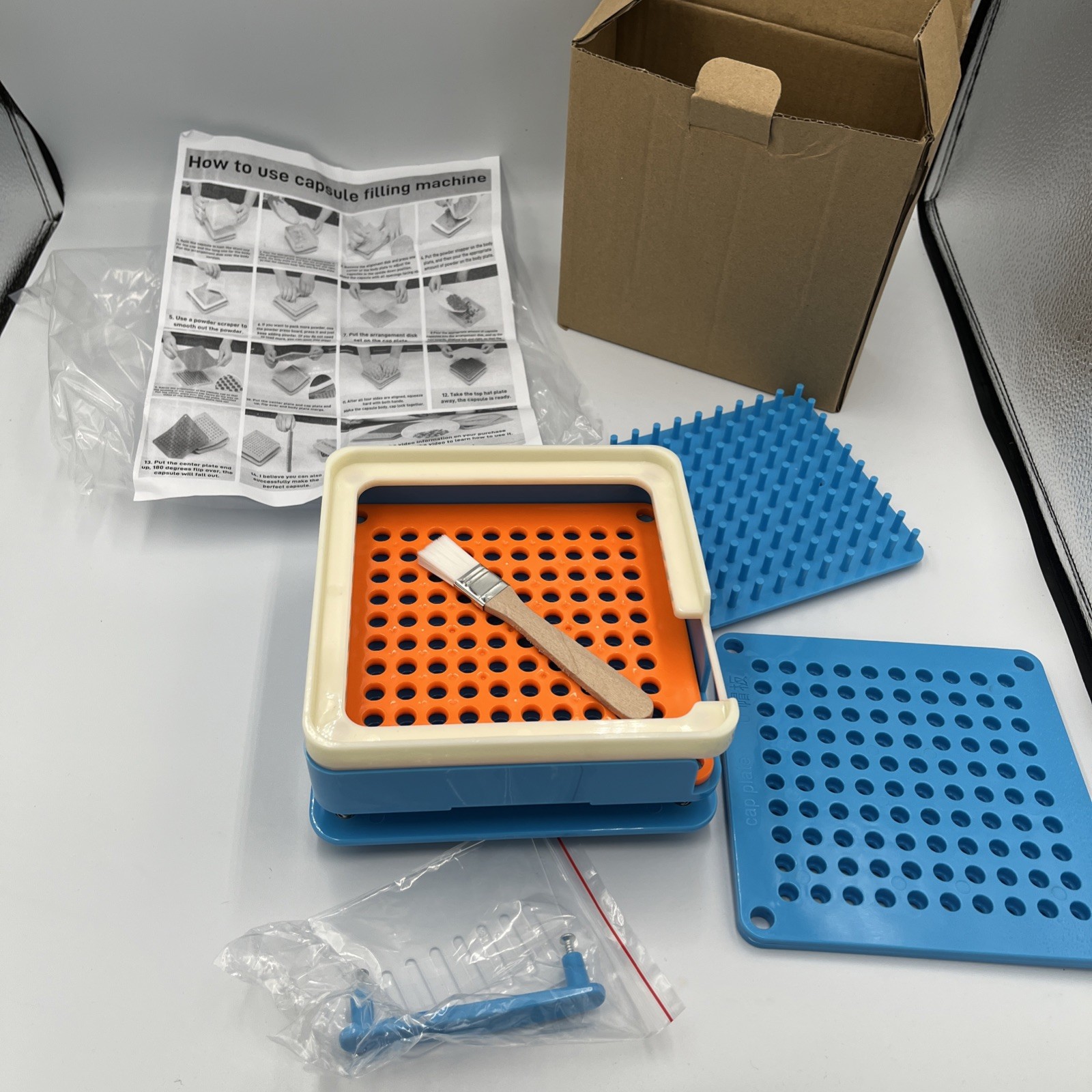 100 Hole Pill Box Organizer And Storage Unit