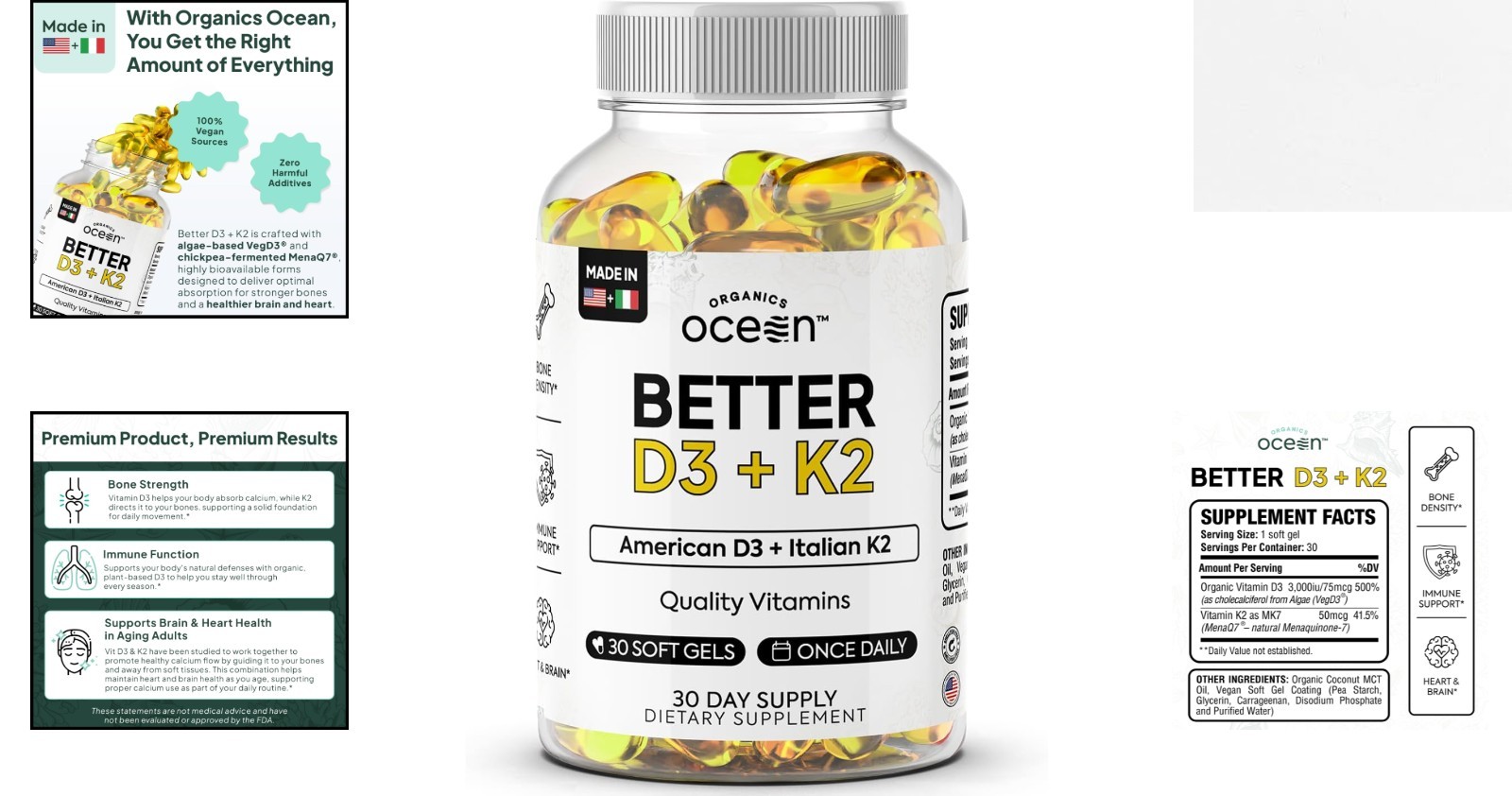 Max Bioavailable D3 K2 Supplement – 30-Day Supply for Heart & Mood Balance