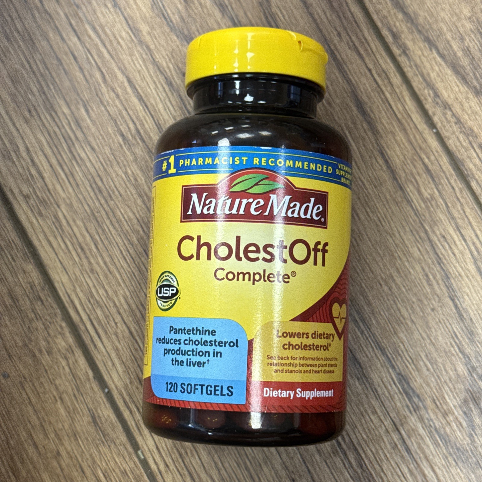 Nature Made CholestOff Complete 120 Softgels Gluten-Free, Exp Feb/2026