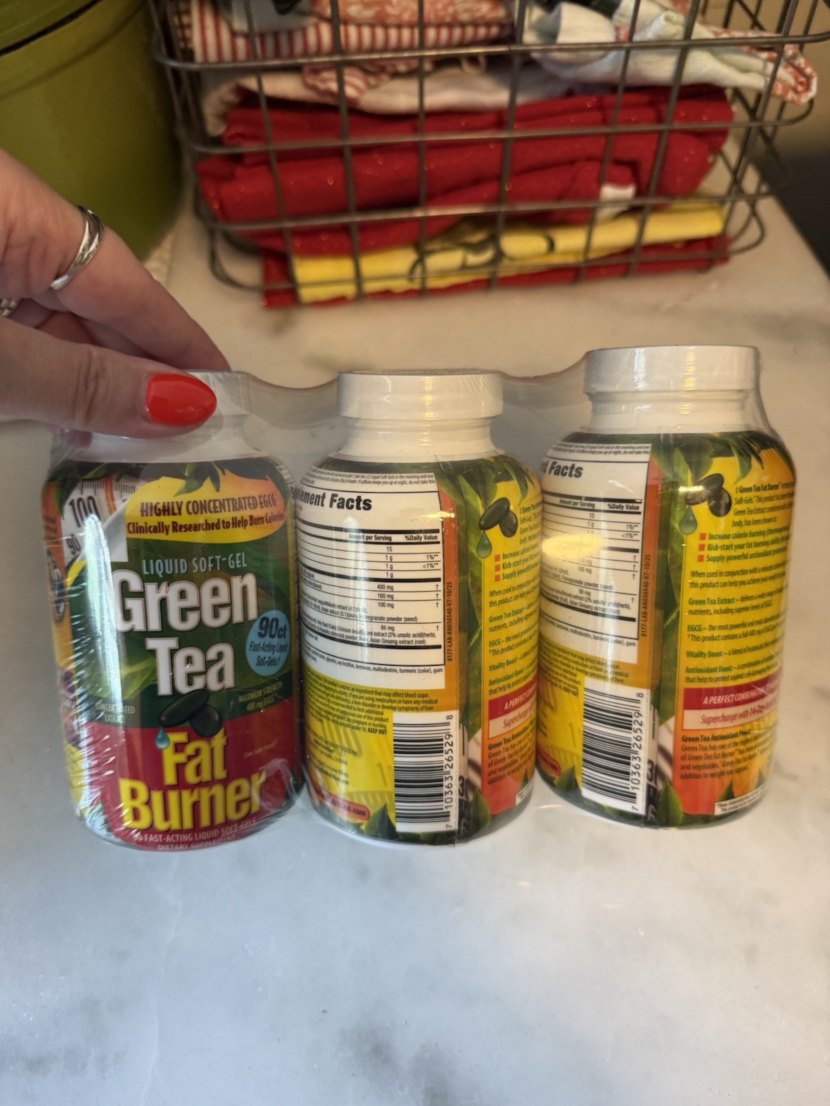 Green Tea Weight Loss Supplement Softgels 90 Ct 400mg MaxStrength 3 bottle packs