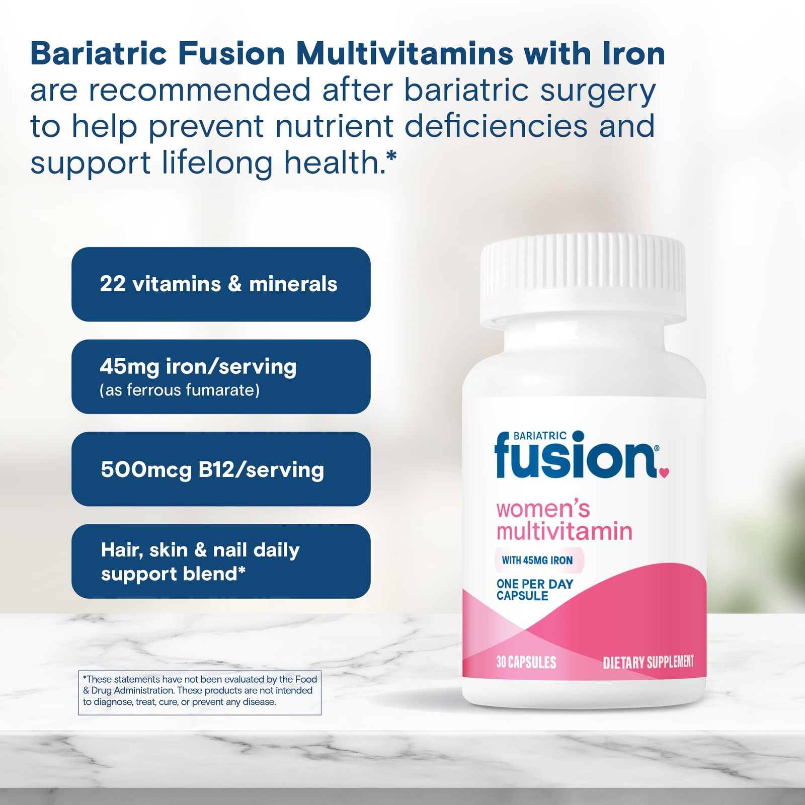 Bariatric Fusion One Per Day Multivitamin with 30 Count (Pack of 1)