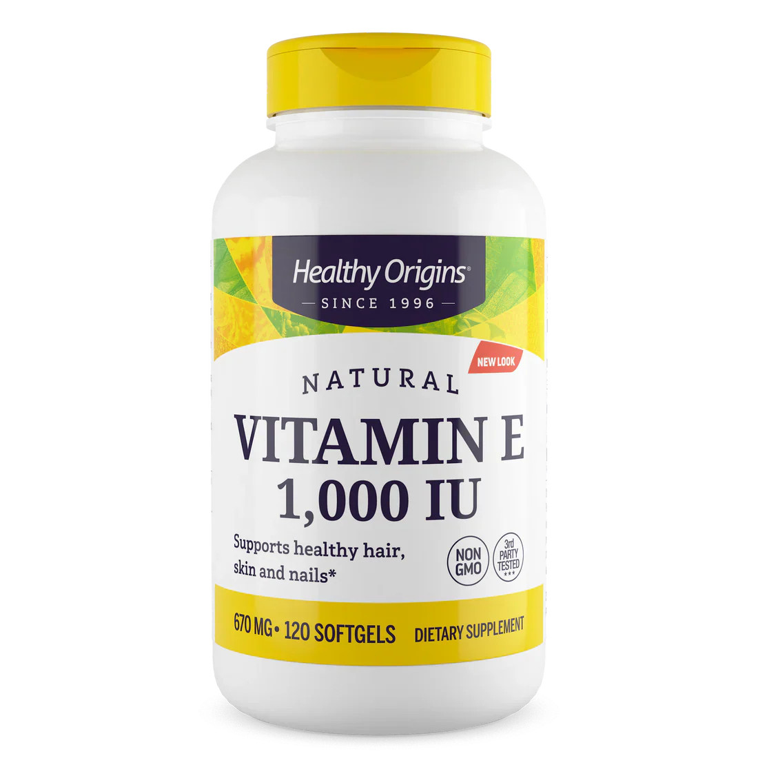 Healthy Origins Vitamin E 1,000 IU (670 mg) | 120 Softgels