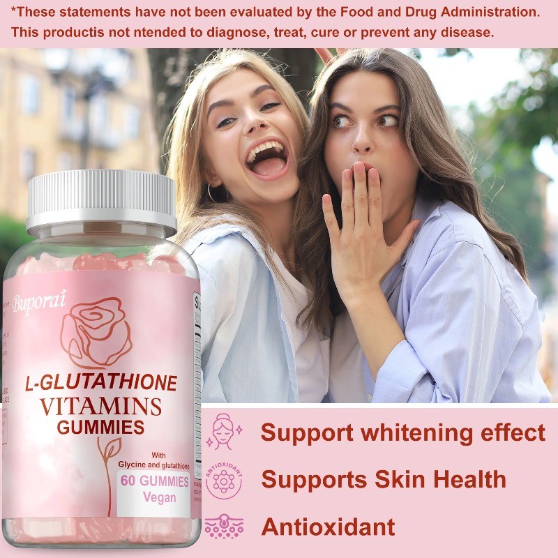 L-Glutathione Vitamin 120pcs,Wrinkle Reduction,Detoxification,Skin Elasticity