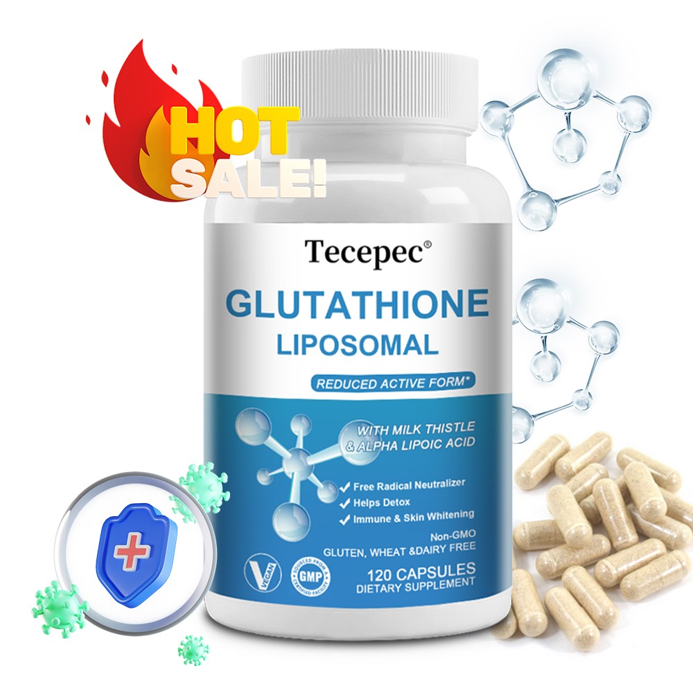 L Glutathione Liposomal Supplement 1000mg Skin Whitening Detox Anti Aging 120 CT