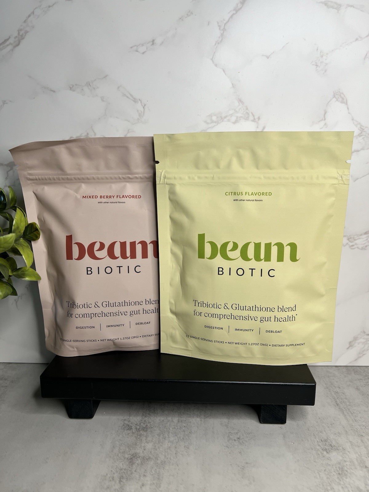 beam Biotic Mixed Berry/Citrus Powder 15 Sticks BUNDLE Exp 03/2028