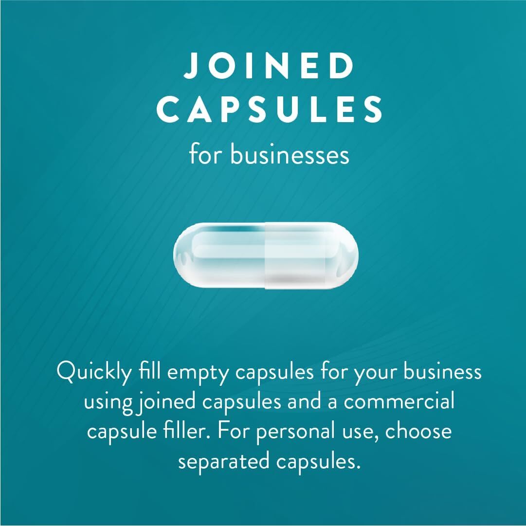 Size 5 Empty Capsules Clear Empty Gelatin Capsules Joined 1K-10K Kosher Halal