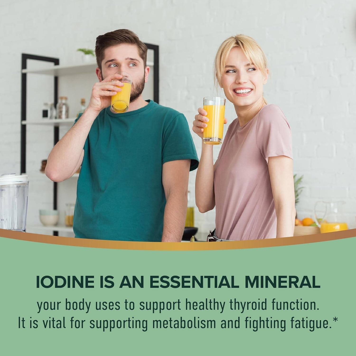 Organic Iodine Liquid for Thyroid Support Nascent Iodine Supplements USDA 2fl oz