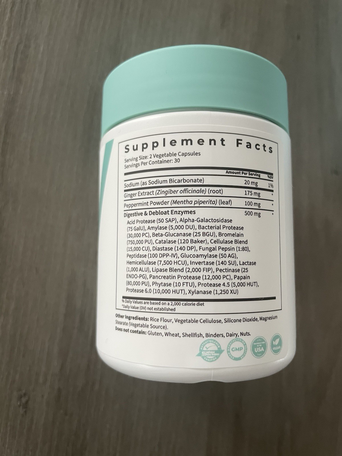 Happy V Debloat + Digest – Digestive Enzymes for Women to Support Bloating, Gas,